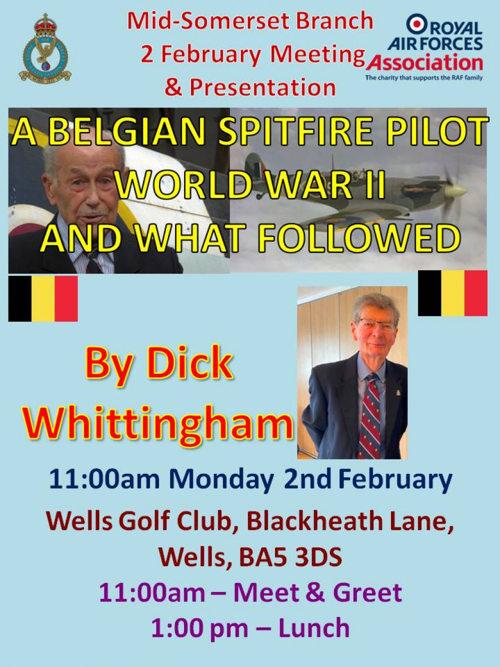 ROYAL AIR FORCES ASSOCIATION MID-SOMERSET BRANCH MEETING & PRESENTATION