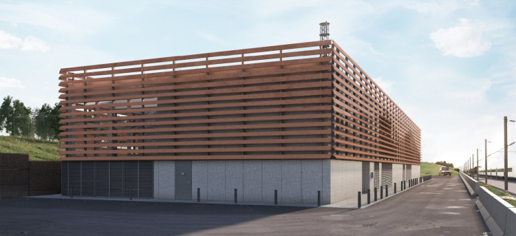 A CGI of the proposed new building in Burton Green (image via planning application)