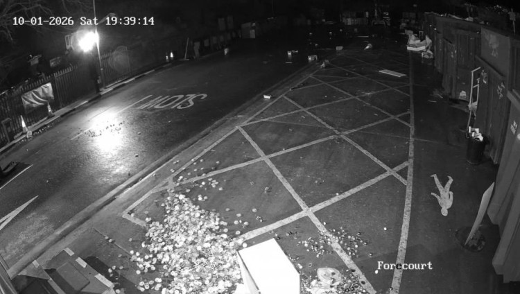 The aftermath of one site raid.