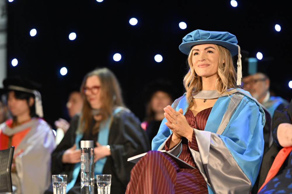 Multi-award-winning sports broadcaster Laura Woods has been awarded an honorary doctorate from Kingston University for her outstanding contribution to journalism and promoting women in sport (Image supplied)