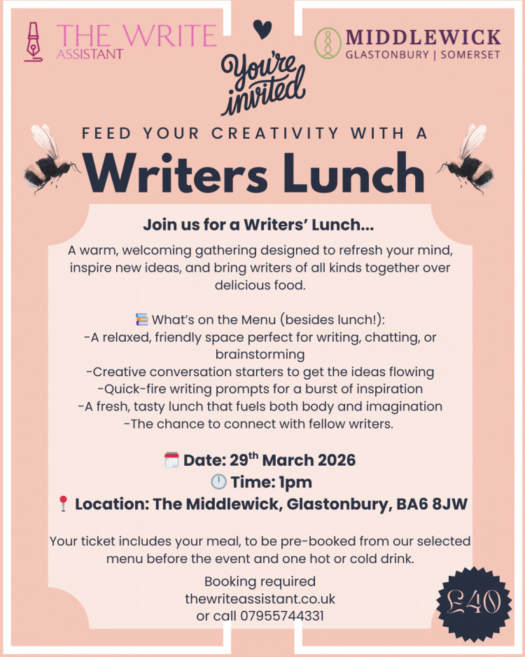 Writers Lunch with the Write Assistant at The Middlewick Cafe
