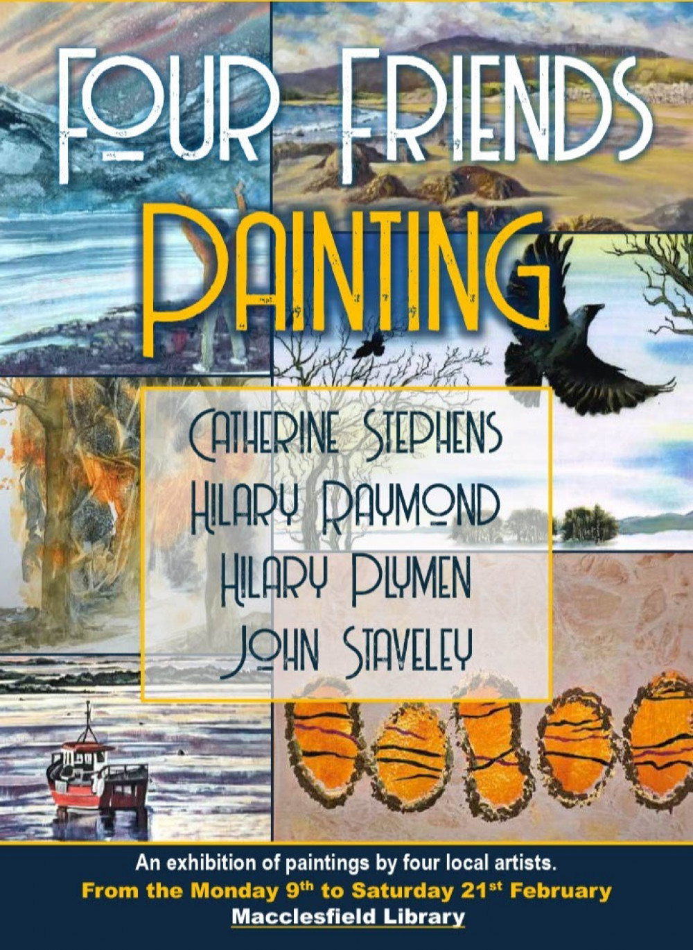 Four Friends Painting Art exhibition 