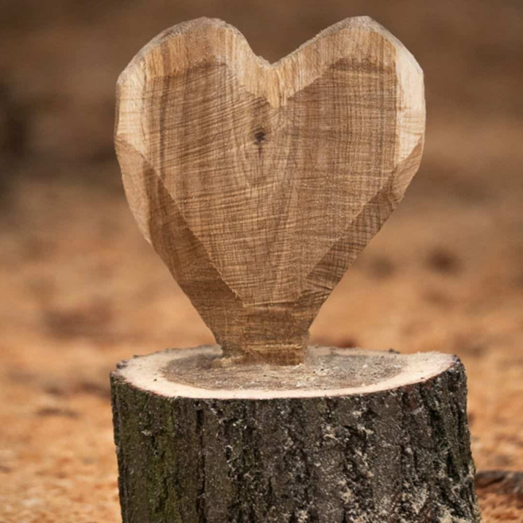 Carve a Valentine’s Heart from Green Wood
