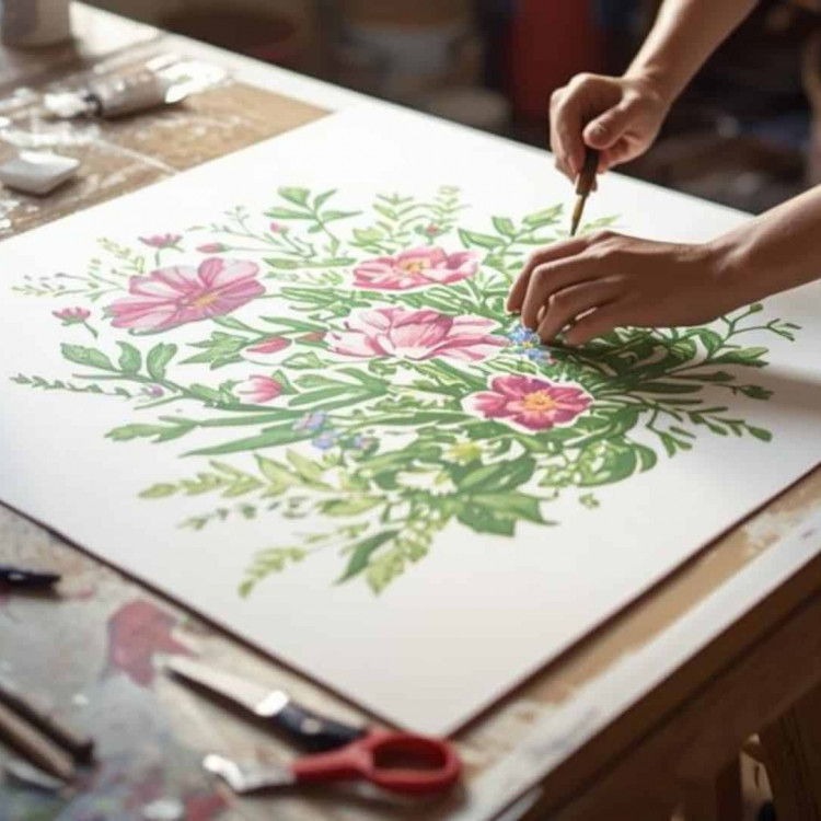 Print Spring or Easter Cards using Tetra Pak 