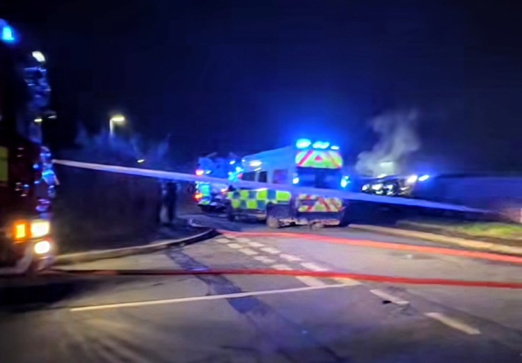 On Sunday 25 January, Cheshire Fire and Rescue Service were called to a bungalow blaze on Hurn Close, Leighton (Photo: Crewe Community).