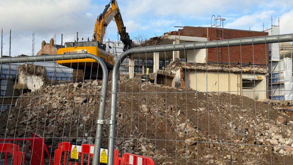 The former retail units on King Street have now been fully demolished, clearing the way for the next phase of the Twickenham Riverside regeneration project (credit: Richmond Council).