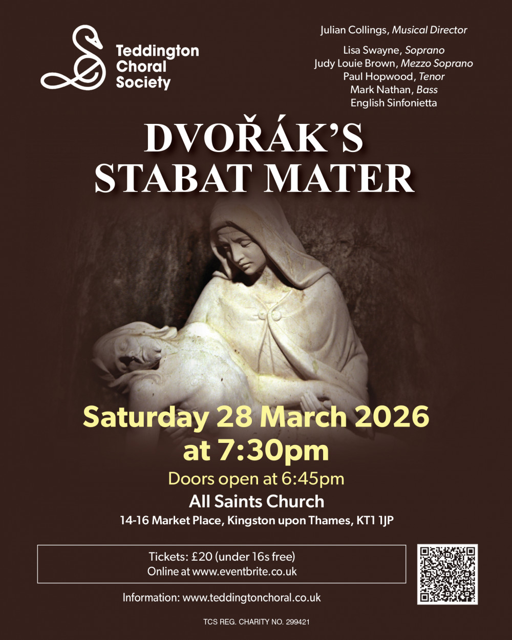 Teddington Choral Society concert: Dvořák’s Stabat Mater