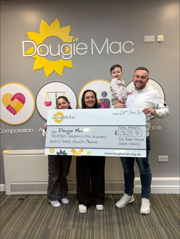 Organisers of the annual Terry Taylor darts match have raised  £13,123.91 since it was first launched. (Photo: Terry Taylor charity darts match) 