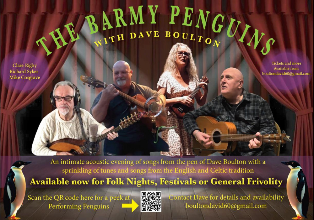 Potteries Folk Club presents: The Barmy Penguins with Dave Boulton