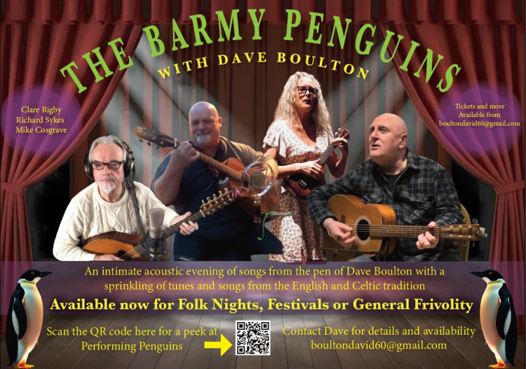 Potteries Folk Club presents: The Barmy Penguins with Dave Boulton