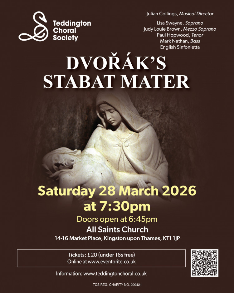 Teddington Choral Society concert: Dvořák's Stabat Mater.