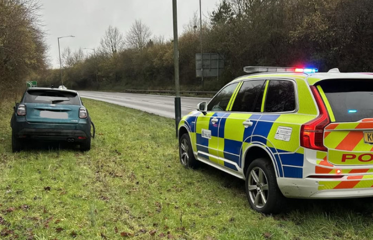olice have successfully retrieved a Fiat 500 that was reported stolen from Leamington Spa (image via OPU Warwickshire) 