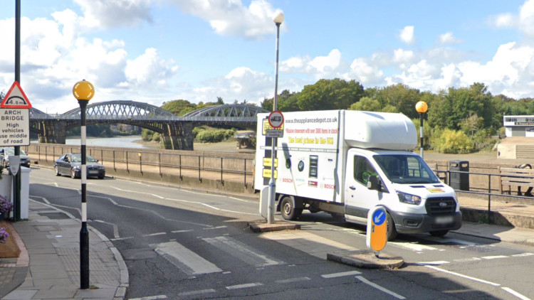 Residents in Barnes are urging Richmond Council to introduce stricter weight limits on large vehicles to improve safety, protect historic buildings and cut pollution (credit: Google Maps).