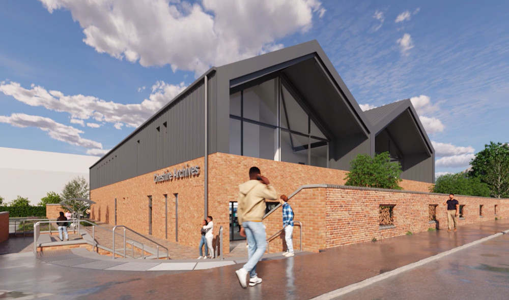 The new archives centre will record the development of the county and its communities (Image via: Cheshire West and Chester Council)