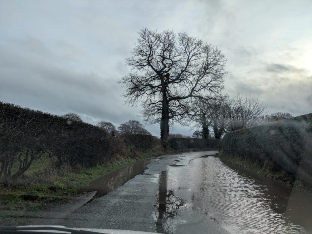 Storm Chandra has caused havoc in and around the Sandbach area today (Tuesday). (Photo: Nub News) 