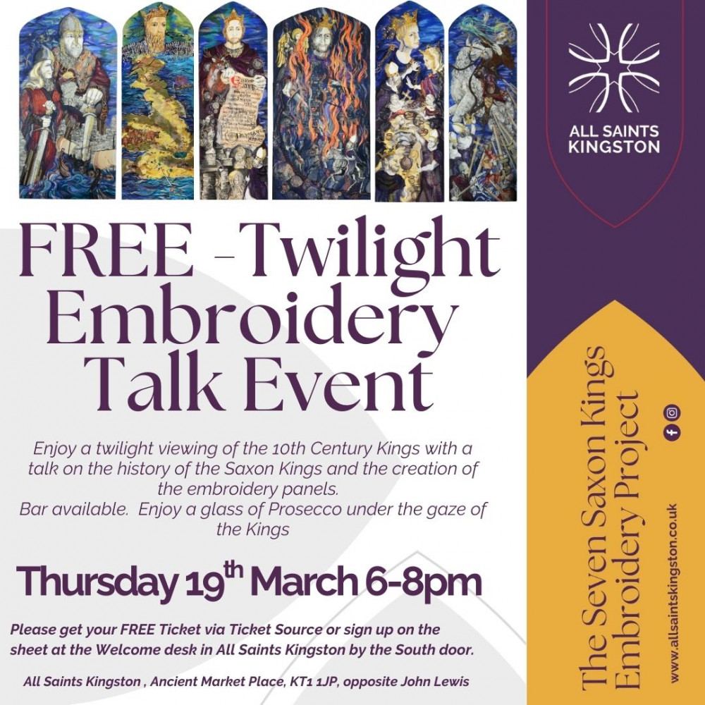Twilight Viewing of Seven Saxon Kings Embroideries