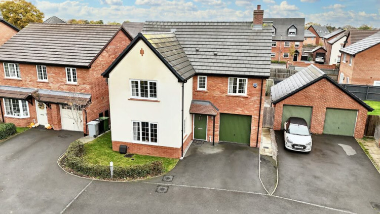 The four-bedroom dwelling on William Stockton Close, Shavington (Photo: James Du Pavey).
