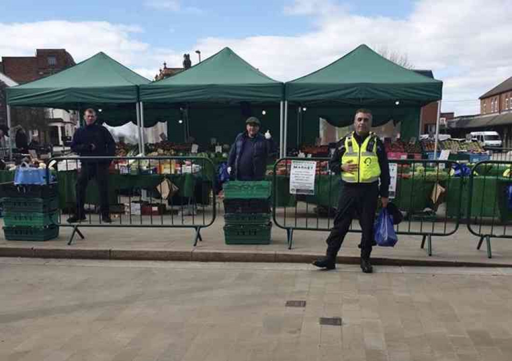 Sgt, Tarj Nizzer in Swadlincote town centre. Photo: Swadlincote SNT Facebook page Sgt, Tarj Nizzer in Swadlincote town centre. Photo: Swadlincote SNT Facebook page