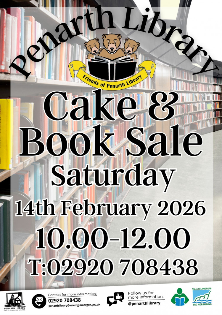 Friends of Penarth Library Cake and Book Sale
