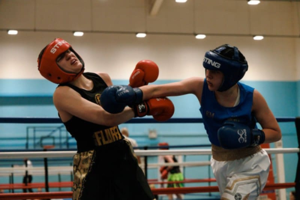 Sandbach amateur boxer, Kelsey Morrey (on the right), flies out to Sweden today (Thursday). (Photo: Nub News)  