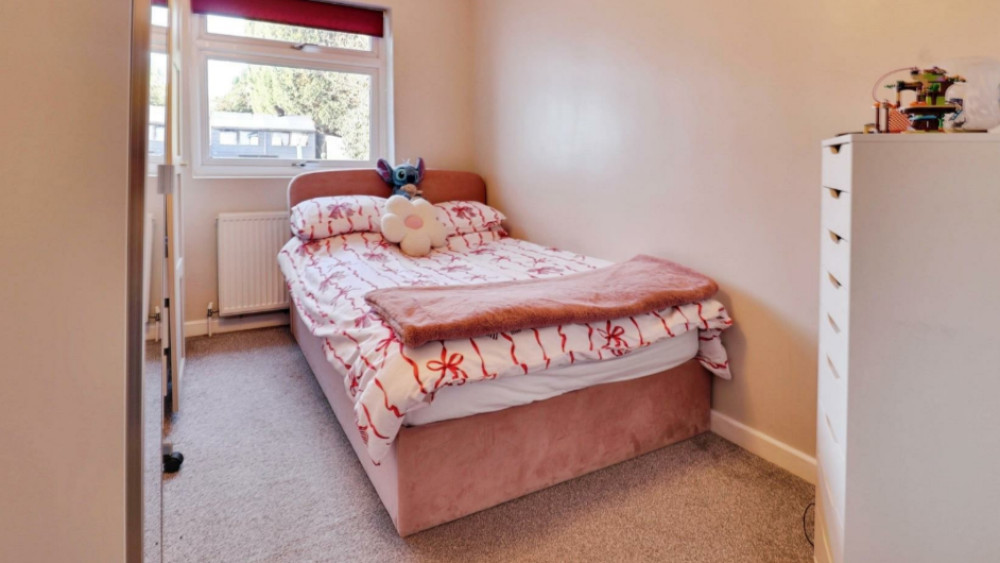 One of the three bedrooms (image via Stephenson Browne)