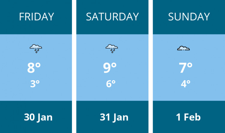 Here is this weekend Crewe weather forecast provided by Mr Data