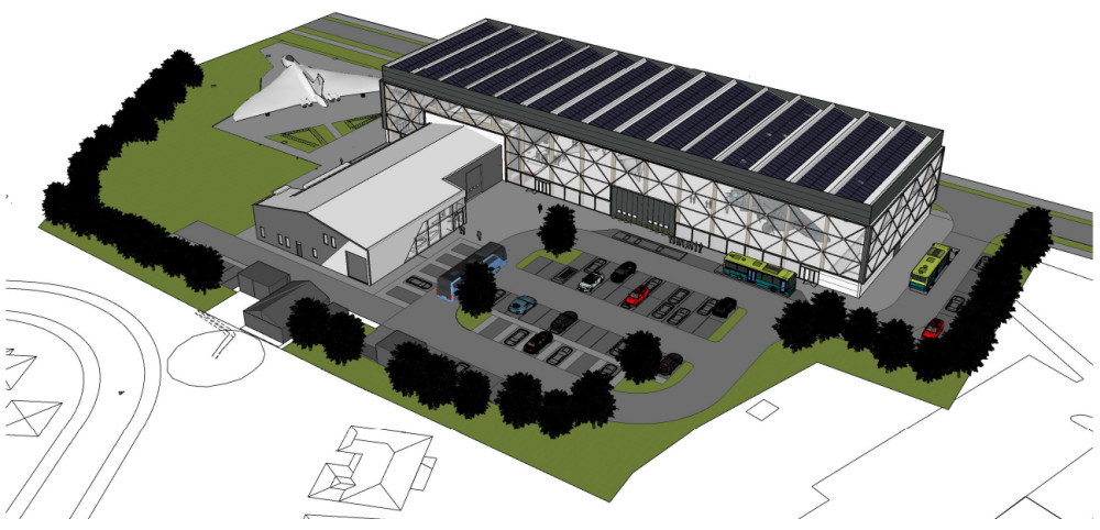 A CGI plan showing what the £10m expansion could look like (Image - Williams Architecture / via SMBC planning portal)