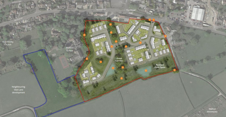 A planning application for up to 78 homes and commercial space on Main Street, Walton, has been submitted to Somerset Council for review