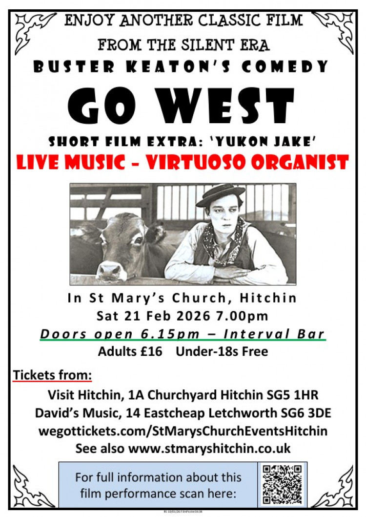 Go West! Classic Silent Film show with live music in St Mary's 