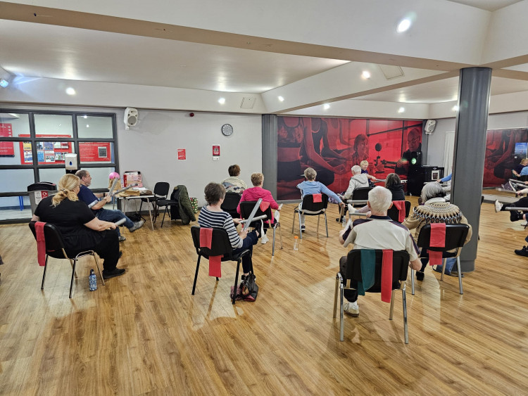 Move it or lose it exercise class designed especially for seniors 