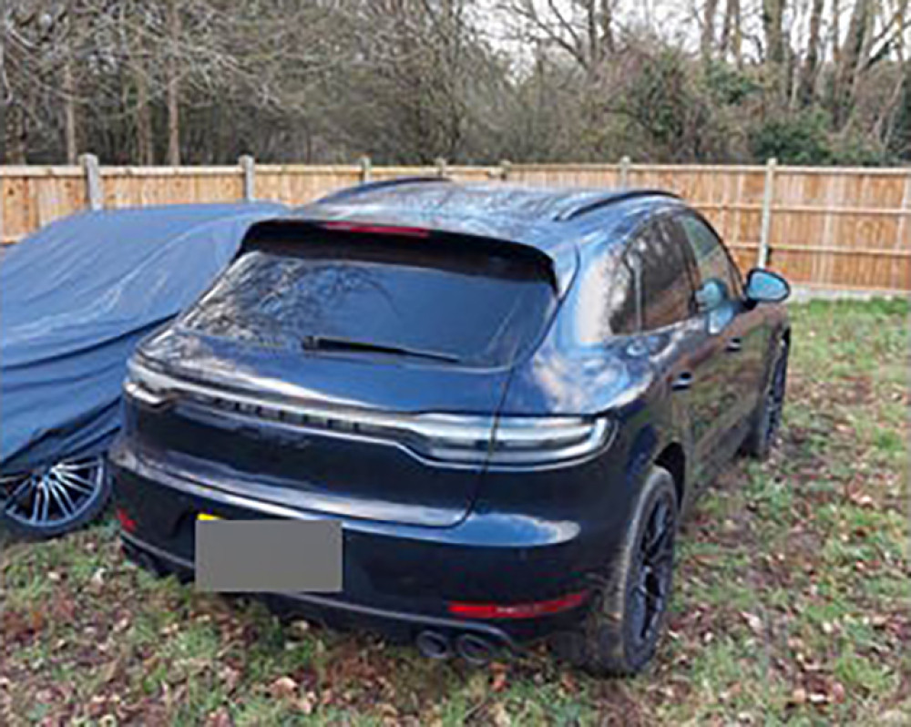 Porsche in Pilgrims Lane