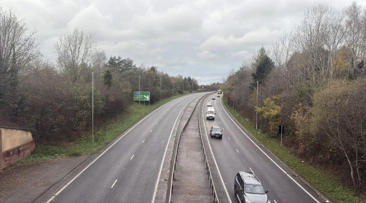 The A555 has been prone to regular flooding incidents in recent years - new works aim to reduce the chance of disruption due to heavy rain (Image - Stockport Council)