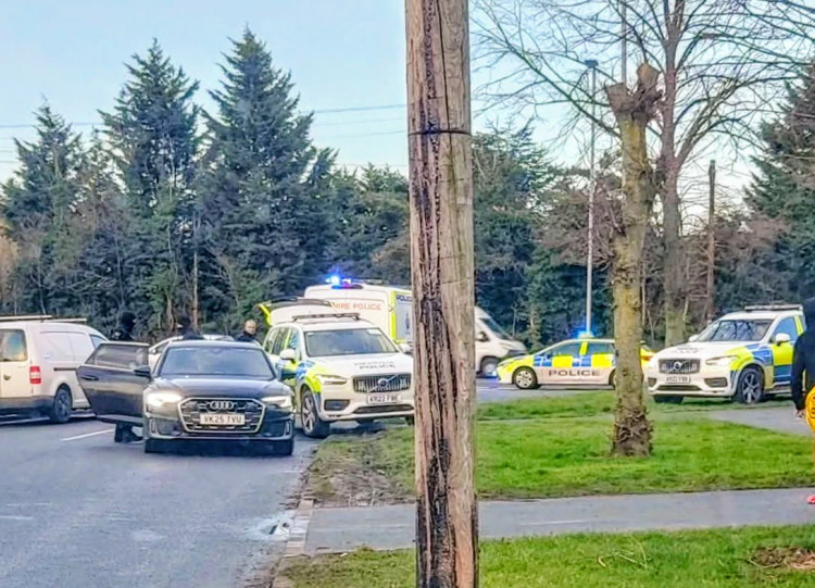 On Friday 30 January, Cheshire Police conducted a warrant at an address on Elm Drive (Photo: Crewe Community).