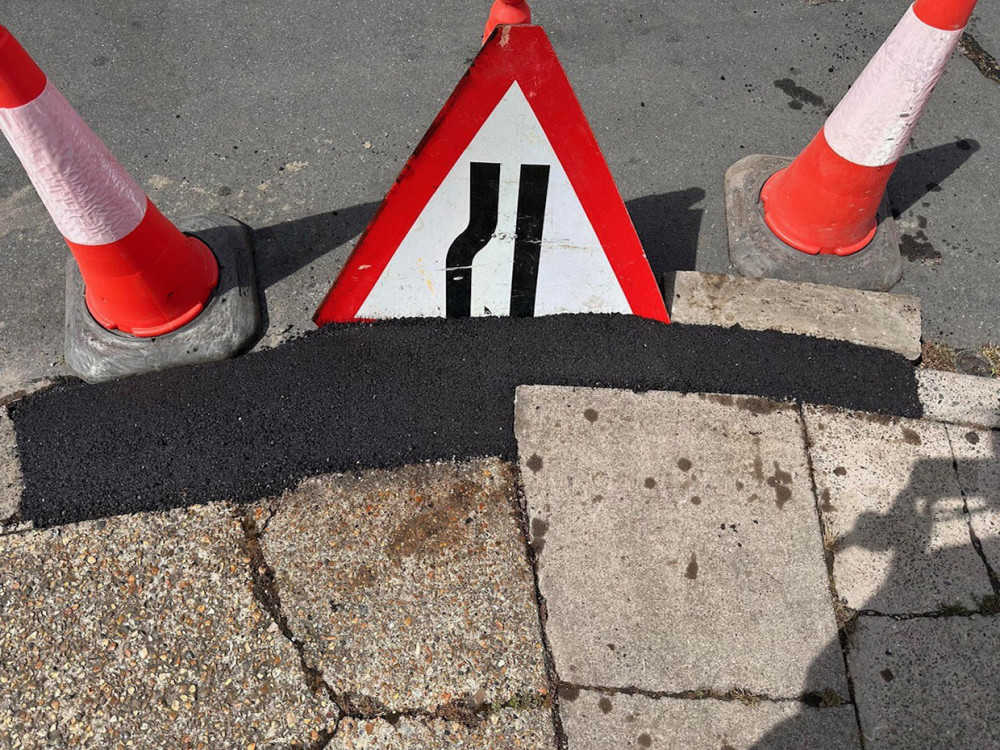 An example of the work described by Cllr Gary Byrne as shoddy. 