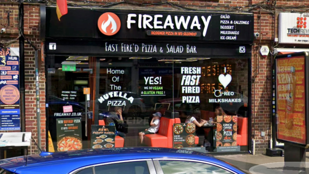 Fireaway Pizza on Whitton High Street is set to relaunch on 9 February under new ownership (credit: Nub News).