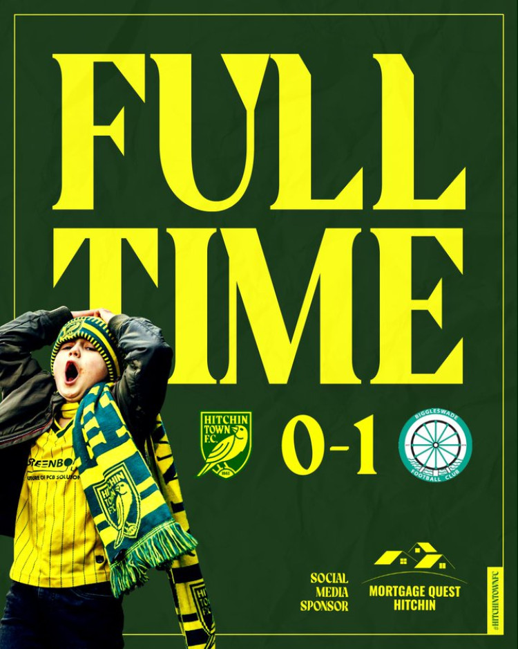 Hitchin’s long 21 game unbeaten run came to an end