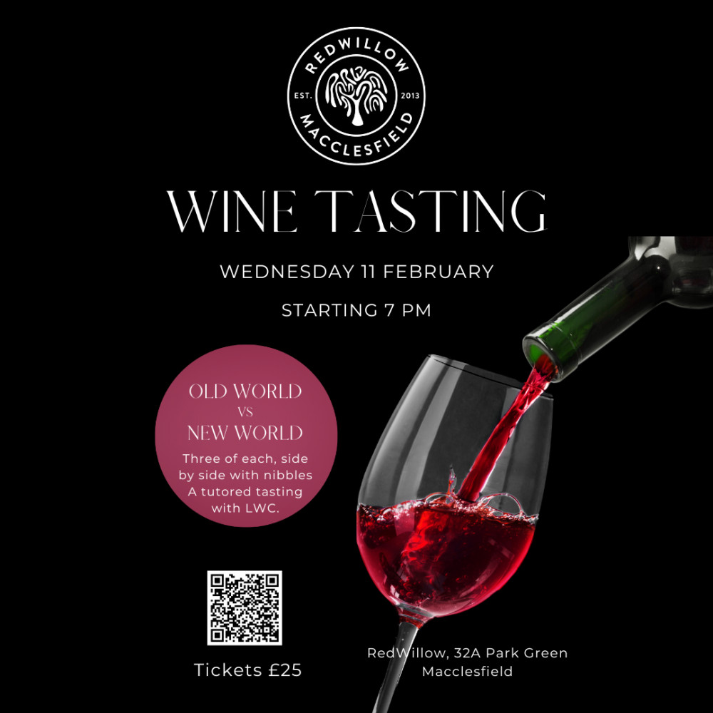 Wine Tasting at RedWillow Macclesfield 