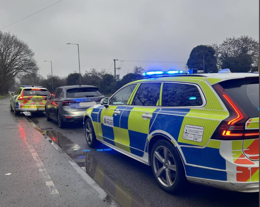 The vehicle was seized and the driver has been reported roadside (image via OPU Warwickshire)