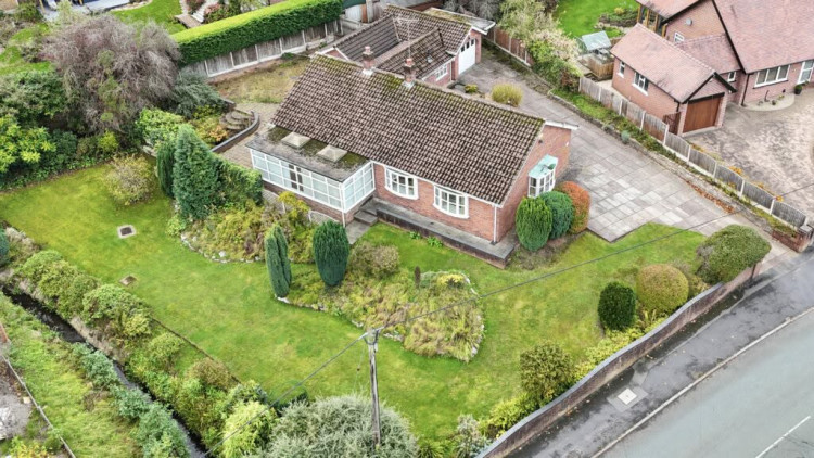 The detached three-bedroom chain-free bungalow on Park Drive, Wistaston (Photo: James Du Pavey).