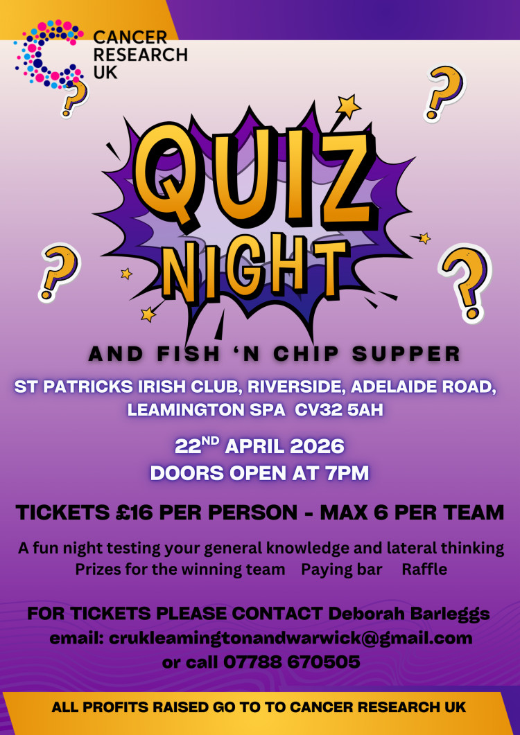 Quiz Night with Fish n Chip Supper