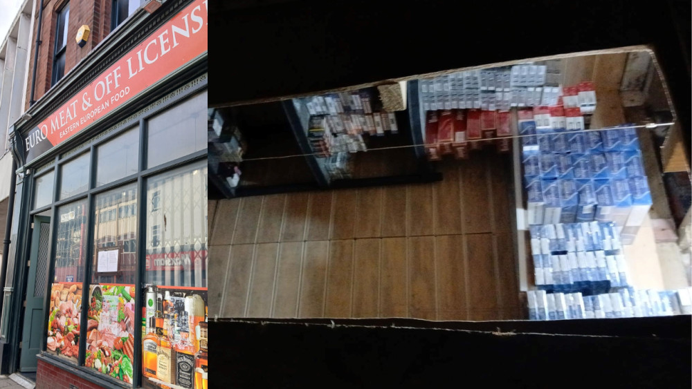 , Victoria Eastern European Food, Stoke was issued a three-month closure order after an investigation found illegal tobacco products (images via Stoke-on-Trent City Council)