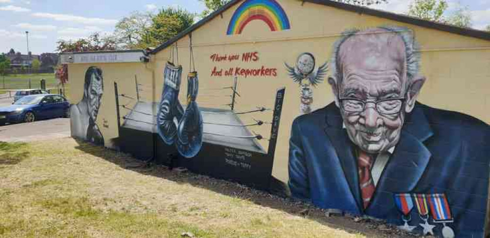 The amazing graffiti mural at The Royal Oak Boxing Club The amazing graffiti mural at The Royal Oak Boxing Club