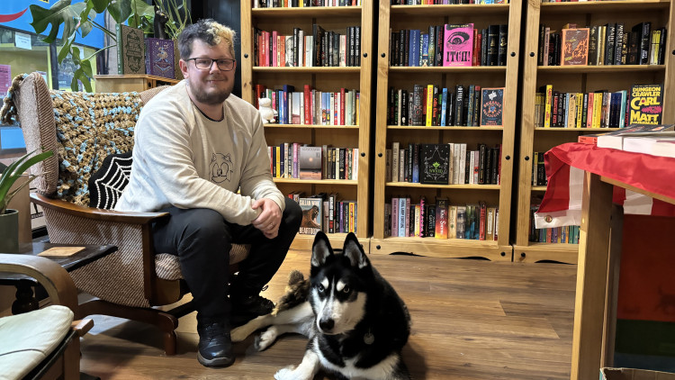 Mitch Hughes opened Vellichor books in February 2024 (image via Nub News)