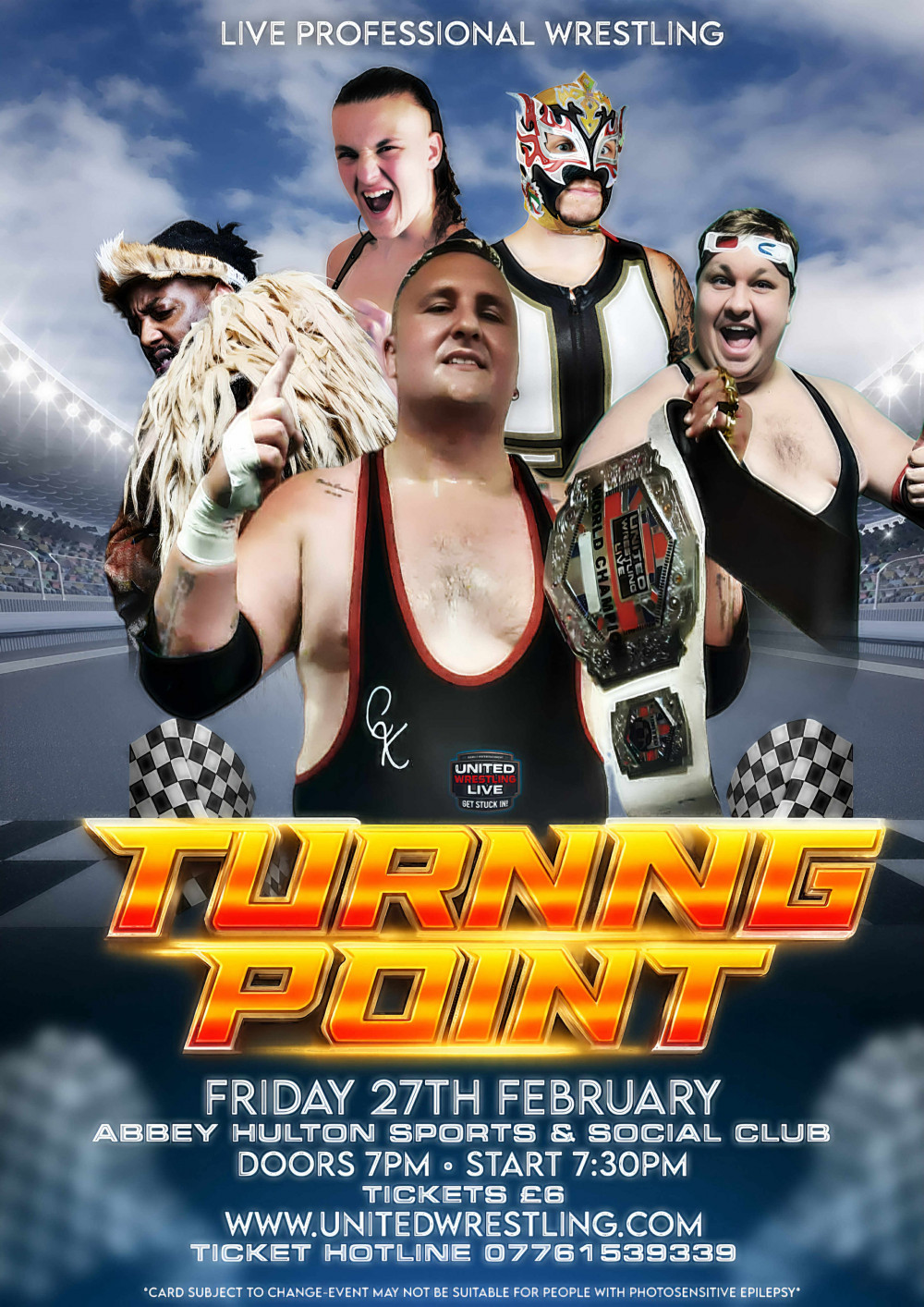 Fun family wrestling event 