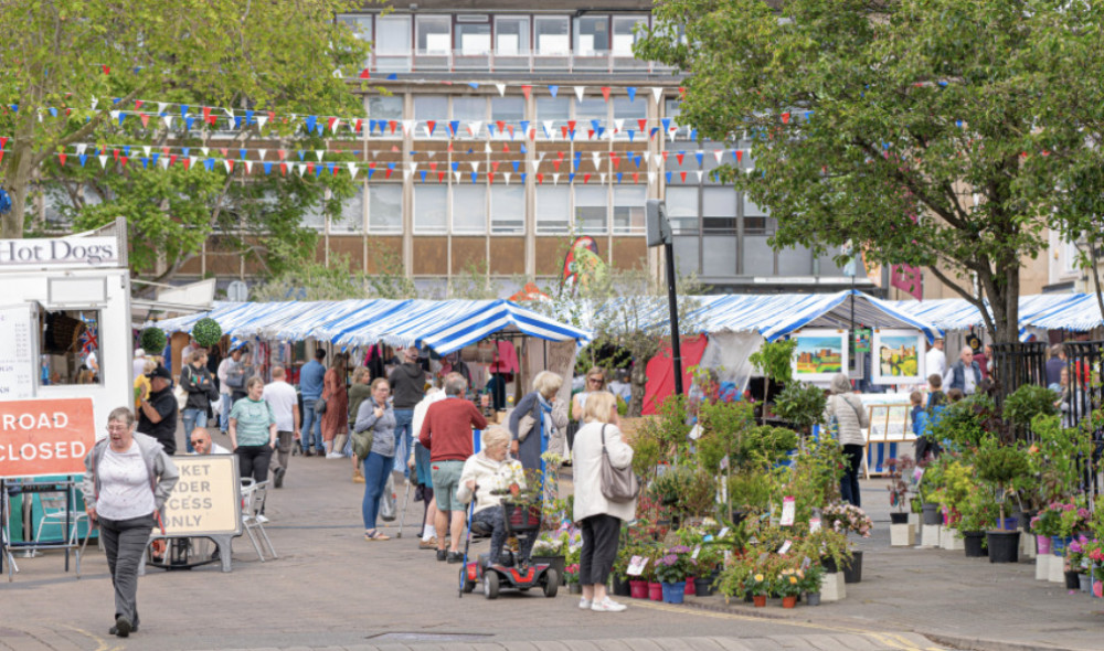 Local charities are invited to apply for a free stall at Warwick Market, held every weekend in the town centre. (image via Ellen Manning)