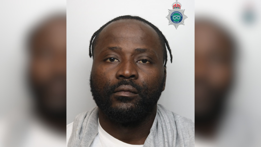 Flauberd Njumbe was sentenced to six-years-and-one-month in prison at Stoke-on-Trent Crown Court (image via Staffordshire Police)