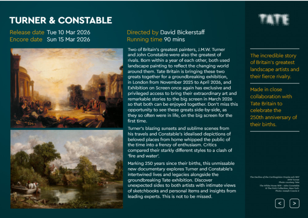 Turner and Constable – Exhibition On Screen