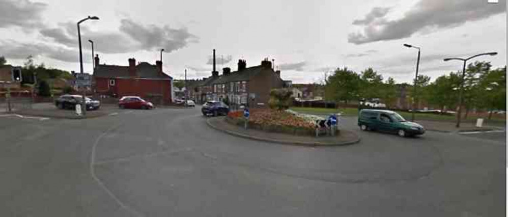 The roundabout where the incident took place last week. Photo: Derbyshire Constabulary