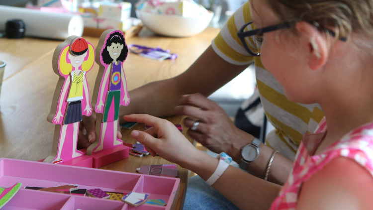 The charity provides one-to-one, long-term therapy for children (credit: Nina Bradburn, The Purple Elephant Project). 