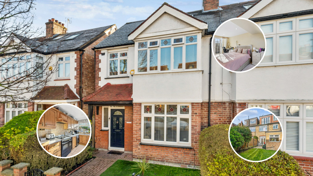 This week's Ealing property of the week is a beautiful four-bedroom home on Erlesmere Gardens, Ealing (credit: Leslie & Co).